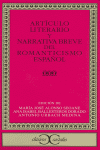 Artículo literario y narrativa breve del Romanticismo español ., de Varios autores | portada del libro