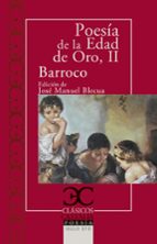 Poesía de la Edad de Oro. Barroco, de Varios autores | portada del libro