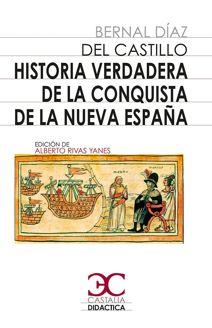 Historia verdadera de la conquista de Nueva España, de Díaz del Castillo, Bernal | portada del libro