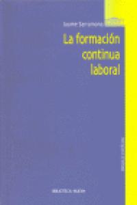 La formación continua laboral, de Jaume Sarramona | portada del libro