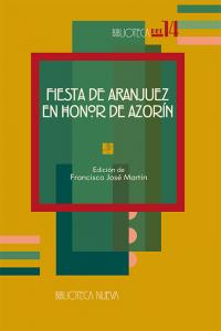 Fiesta de Aranjuez en honor de Azorín | portada del libro
