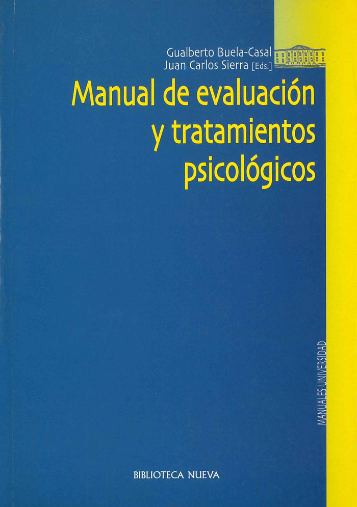 Manual de evaluación y tratamientos psicológicos, de Gualberto Buela-Casal | portada del libro