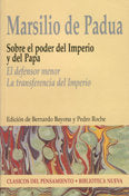 Sobre el poder del Imperio y del Papa, de de Padua, Marsilio | portada del libro
