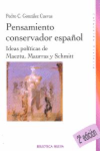 Pensamiento conservador español, de González Cuevas | portada del libro