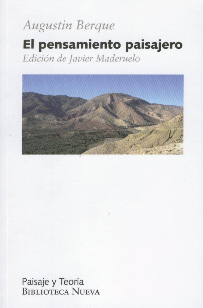 El pensamiento paisajero, de Berque | portada del libro