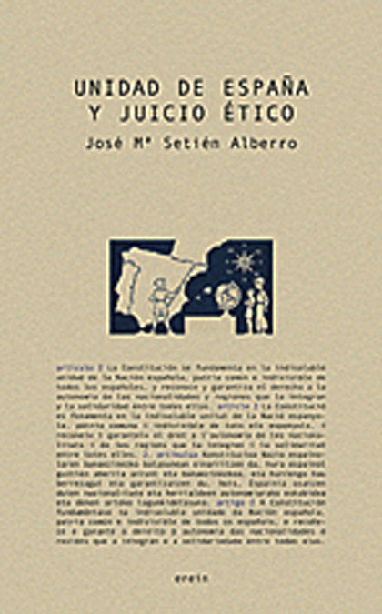 Unidad de España y juicio ético, de José Mª Setién Alberro | portada del libro