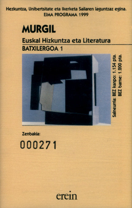 Murgil Batxilergoa 1 CD, de PATXI AIZPURUA GARAIALDE#ANDER LAKARRA A | portada del libro