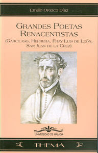 Grandes poetas renacentistas, de Orozco Díaz, Emilio | portada del libro