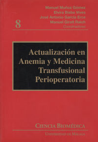 Actualización en anemia y medicina transfusional perioperatoria, de Ariza Villanueva, Daniel | portada del libro