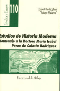 Estudios de Historia Moderna, de Málaga Moderna, Equipo interdisciplinar | portada del libro