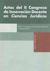 Actas del II Congreso de Innovación Docente en Ciencias Jurídicas, de Lecuona Prats, Emilio | portada del libro