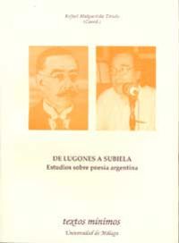 De Lugones a Subiela. Estudio sobre poesía argentina, de Malpartida Tirado, Rafael | portada del libro