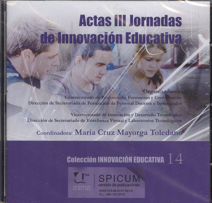Actas III Jornadas de Innovación Educativa, de Varios autores | portada del libro