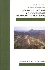Guía para el análisis de los recursos territoriales turísticos, de Luque Gil, Ana María | portada del libro