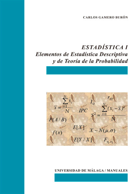 Estadística I, de Gamero Burón, Carlos | portada del libro
