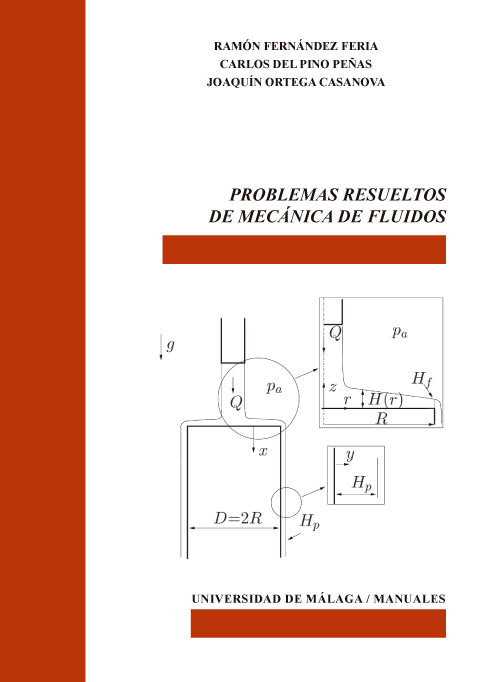 Problemas resueltos de mecánica de fluidos, de Fernández Feria | portada del libro