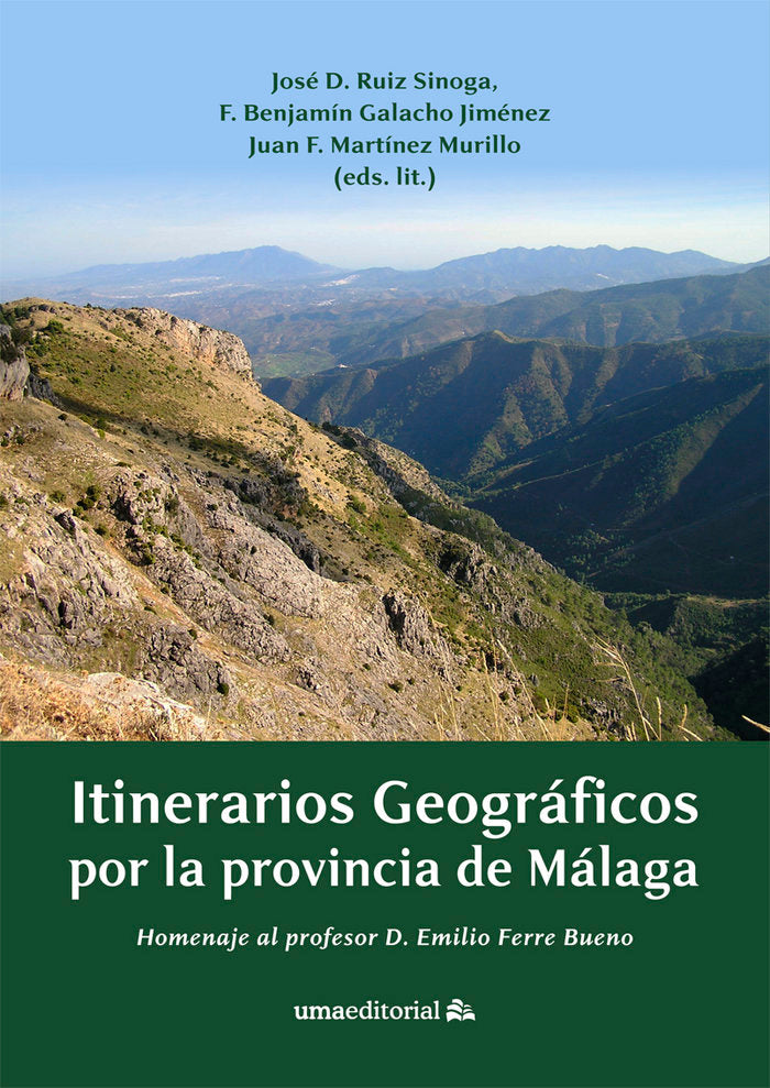 Itinerarios geográficos por la provincia de Málaga, de Varios autores | portada del libro