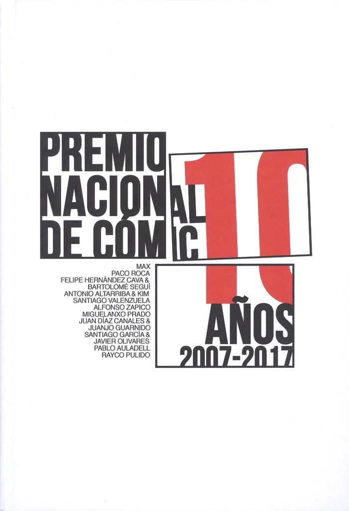 Premio Nacional de Cómic 10 años (2007-2017), de Vicerrectorado de Cultura y Deportes de la Universidad de Málaga | portada d
