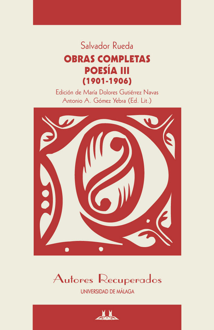 Poesía III (1901-1906). Obras Completas, de Rueda, Salvador | portada del libro