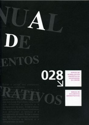 Manual de documentos administrativos, de SERVIZO DE NORMALIZACION LINGÜISTICA DA | portada del libro