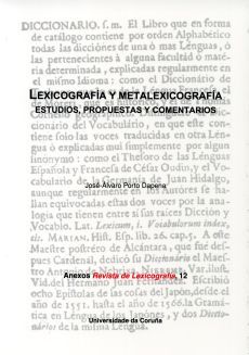 Lexicografía y metalexicografía. Estudios, propuestas y comentarios, de Porto Dapena | portada del libro