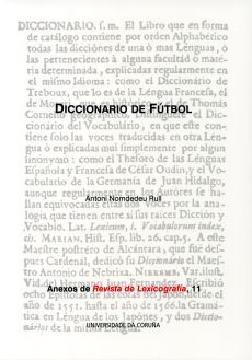 Diccionario de fútbol, de ANTONI NOMDEDEU RULL | portada del libro
