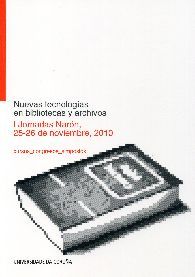 Nuevas tecnologías en bibliotecas y archivos | portada del libro