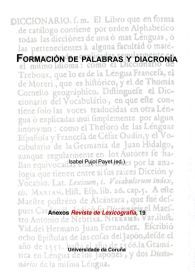 Formación de palabras y diacronía, de Varios autores | portada del libro