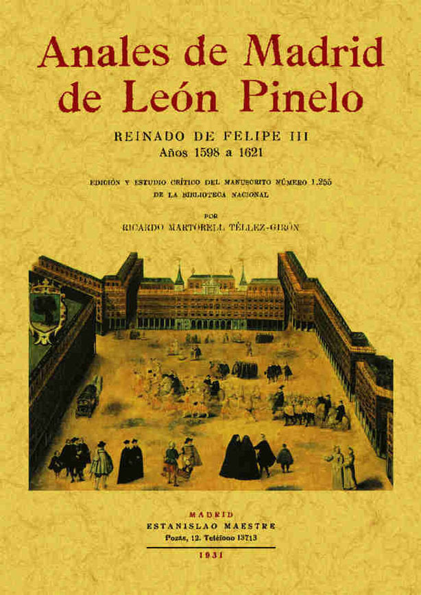 Anales de Madrid, de Pinelo, León | portada del libro