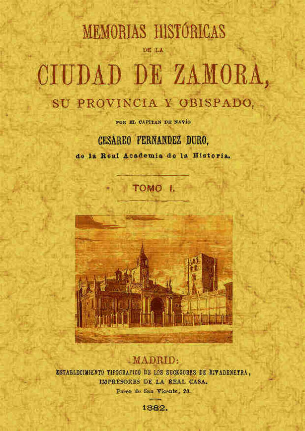 Memorias Históricas de Zamora (4 tomos), de Fernández Duro, Cesáreo | portada del libro