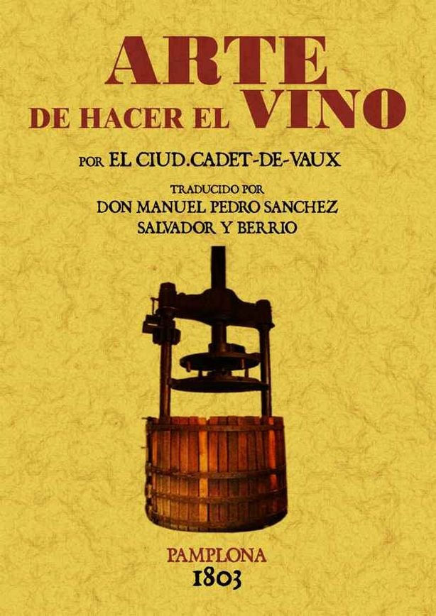 Arte de hacer el vino, de Cadet de Vaux | portada del libro