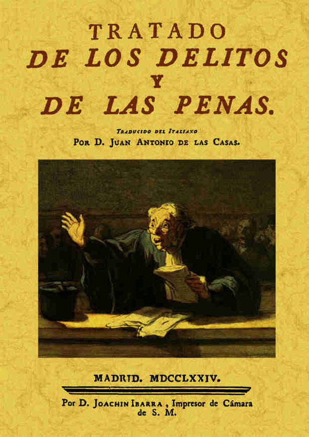 Tratado de los delitos y las penas, de Beccaria | portada del libro