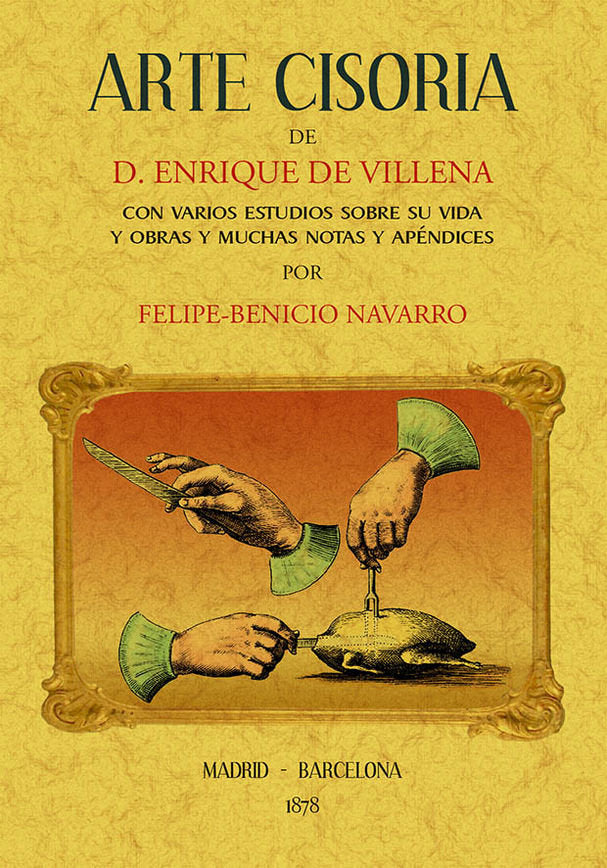 Arte cisoria, de Villena, Enrique | portada del libro