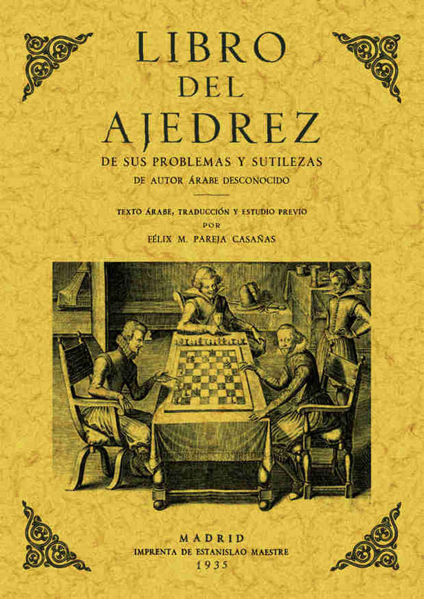 Libro del ajedrez. De sus problemas y sutilezas, de Autor árabe desconocido | portada del libro
