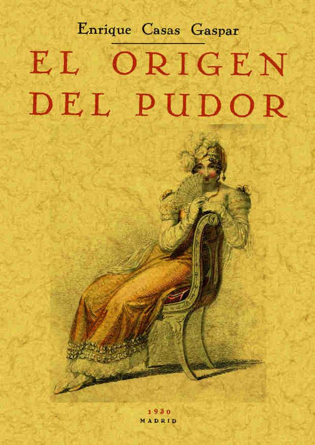 El origen del pudor, de Casas Gaspar, Enrique | portada del libro
