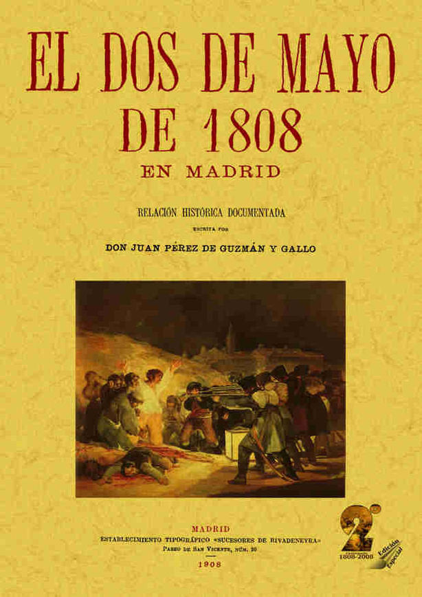 El dos de mayo de 1808 en Madrid, de Pérez de Guzmán y Gallo, Juan | portada del libro