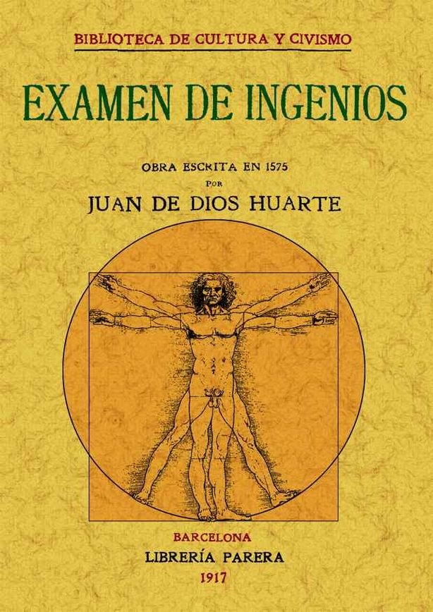 Examen de ingenios, de Huarte, Juan de Dios | portada del libro