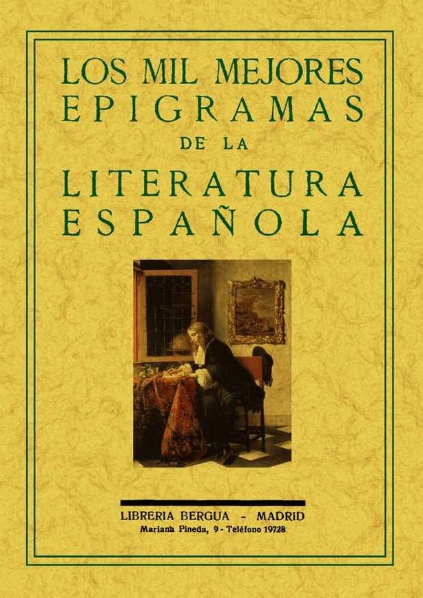 Los mil mejores epigramas de la literatura española, de Varios autores | portada del libro