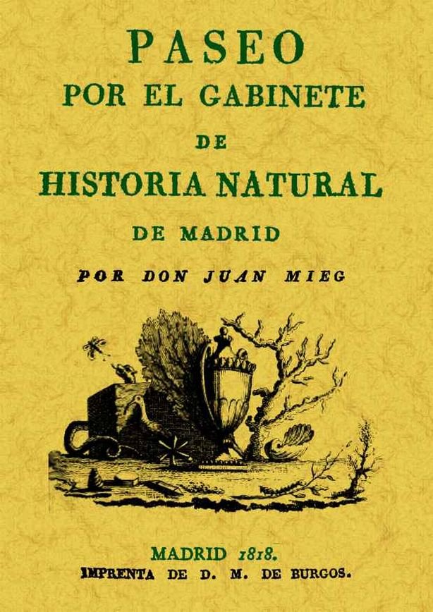 Paseo por el gabinete de historia natural de Madrid, de Meig, Juan | portada del libro