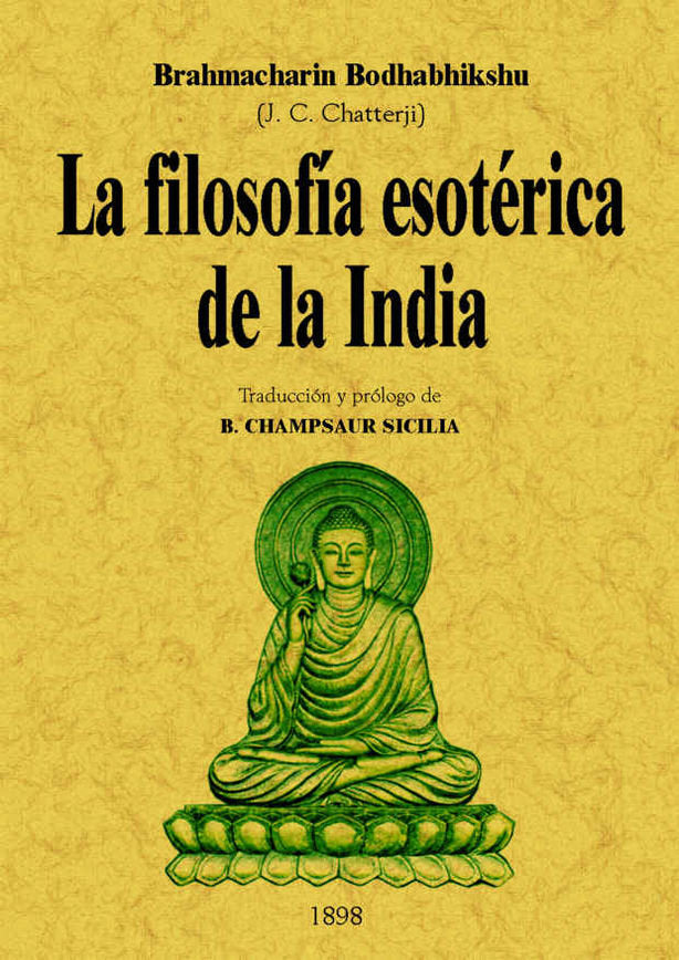 Filosofía esotérica de la India, de Bodhabhikshu, Brahmacharin | portada del libro
