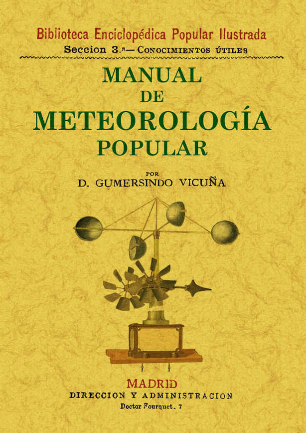 Manual de meteorología popular, de Vicuña, Gumersindo | portada del libro