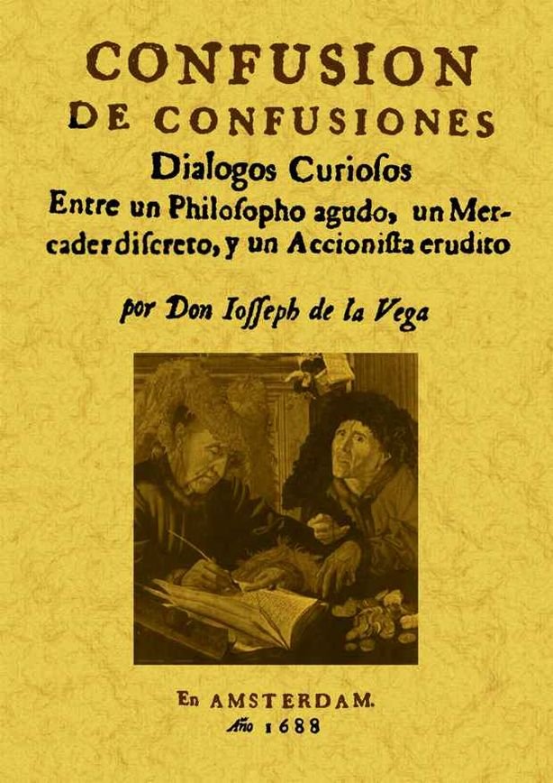 Confusión de confusiones, de Vega, José de la | portada del libro