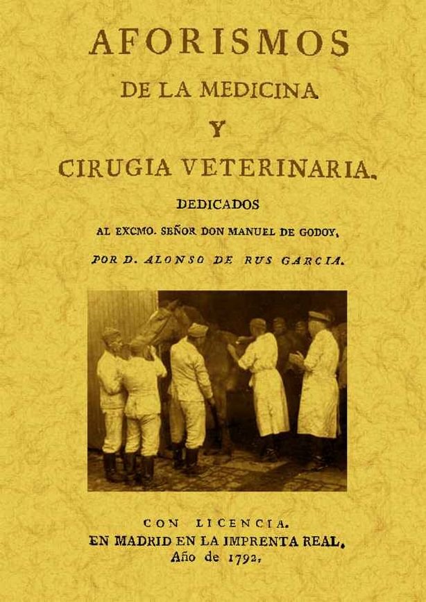 Aforismos de la medicina y cirugía veterinaria, de Rus García, Alonso de | portada del libro