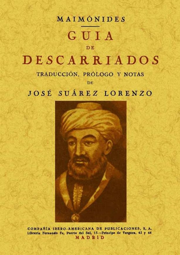 Guía de descarriados, de Maimónides | portada del libro