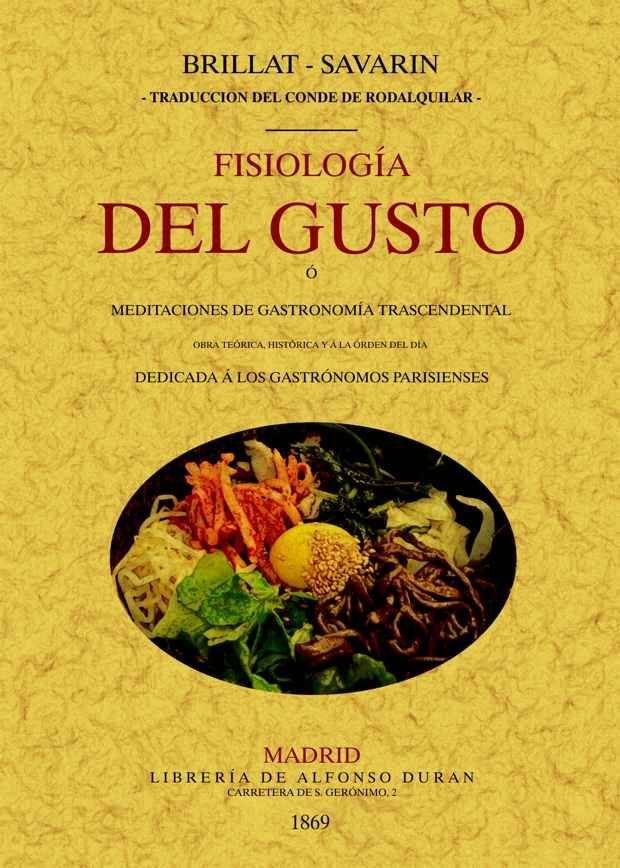 Fisiología del gusto, de Brillat-Savarin | portada del libro
