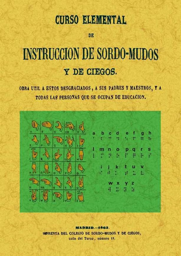 Curso elemental de instrucción de sordo-mudos, de Ballesteros, Juan Manuel | portada del libro