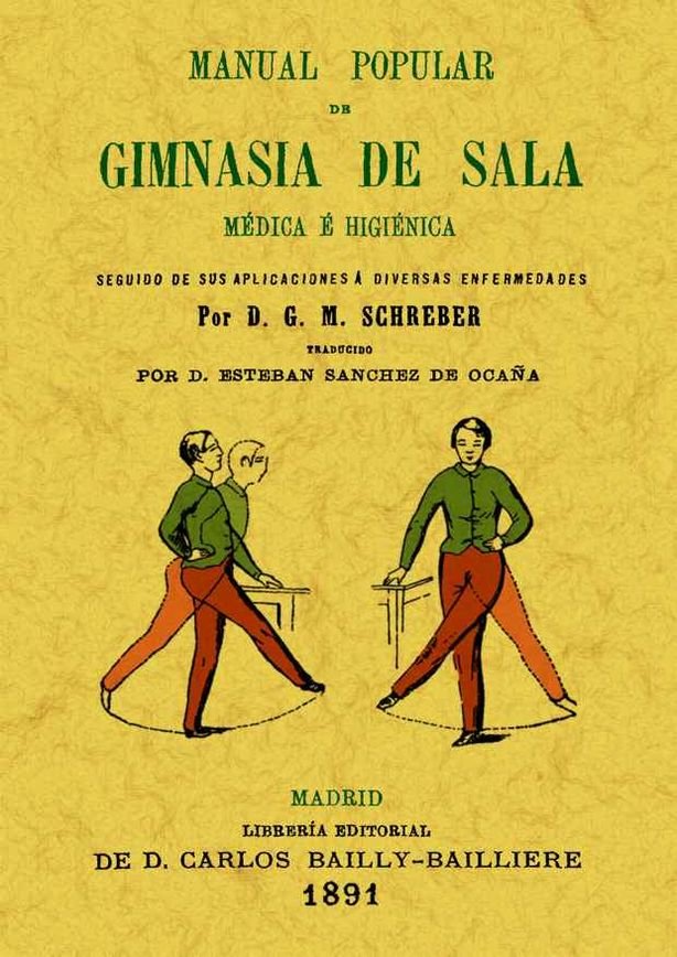 Manual popular de gimnasia en sala, de Gottlieb Moritz Schreber, Daniel | portada del libro