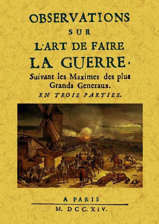 Observations sur l'art de faire la guerre, de Vaultier | portada del libro