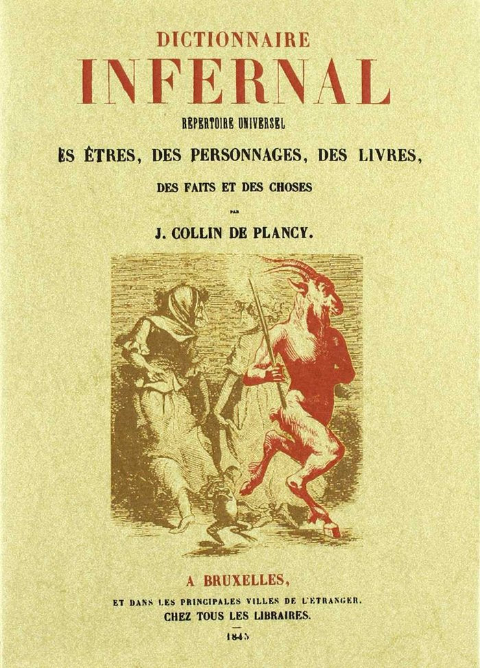 Dictionnaire infernal, de Collin de Plancy | portada del libro
