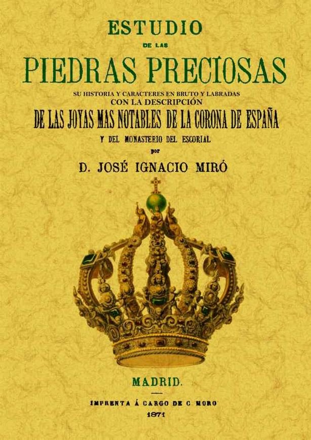 Estudio de las piedras preciosas, de Miro, Jose Ignacio | portada del libro